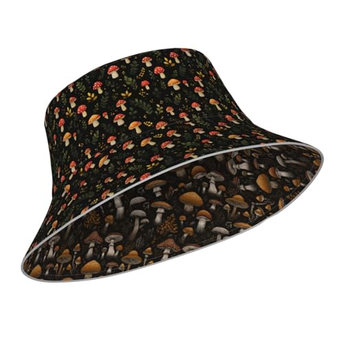 Image of Bucket Hat Double-Side-Wear Reversible Sun Hat Beach Travel Hiking for Women Men