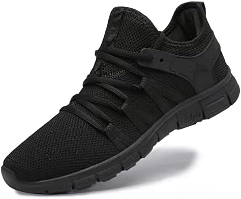 AOE Womens Walking Running Shoes Ultra Lightweight Breathable Mesh Tennis Shoes Non Slip Athletic Workout Gym Sneakers All Black