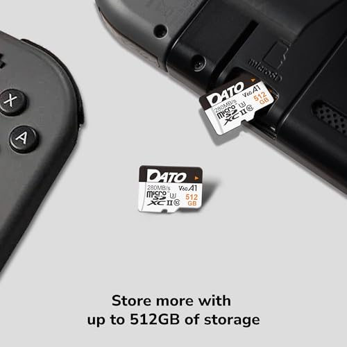 DATO Tarjeta microSD Lightning de 128 GB, UHS-II, A1, C10, U3, V60, Full HD, 4K, tarjeta de memoria microSDXC de hasta 280/180 MB/s, para teléfonos, cámaras, dispositivos portátiles de juegos - imagen 7