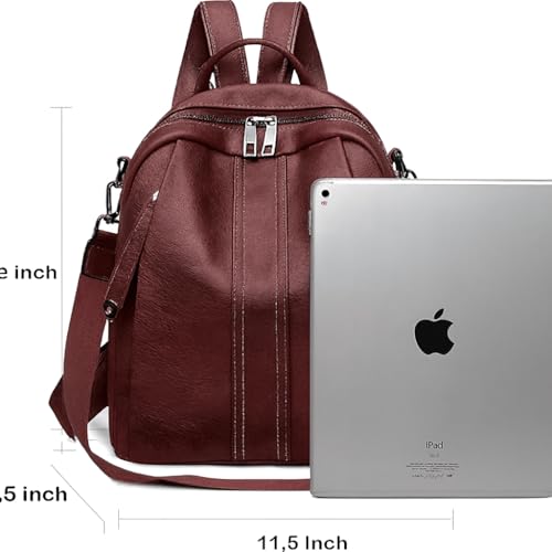 Image of Stylish Casual Medium Office Women Backpack, Travel Daily Use College Bag for Girl's, Note-Book Tuition Nurse Lightweight Backpack
