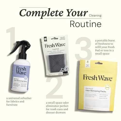 fresh wave lavender scent odor removing spray 8 fl oz  pack of 2  odor absorber for home furniture fabrics amp trash  safer odor relief