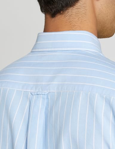 Image of U.S. Polo ASSN. Men's Yarn Dyed Oxford Stripe Spread Collar Full Sleeve Shirts