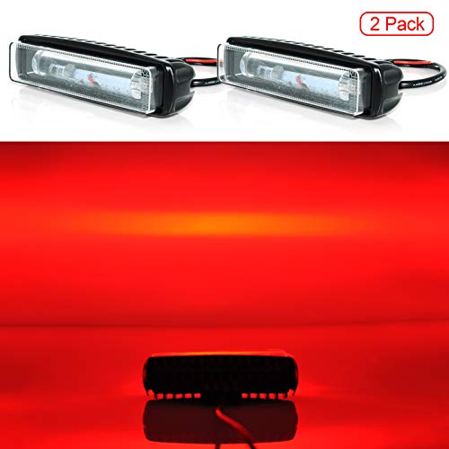 LED Forklift Light 2 Pack Warehouse Warning Light Truck Safety Light Red Zone Warning Lights (30W, DC 12-80V)