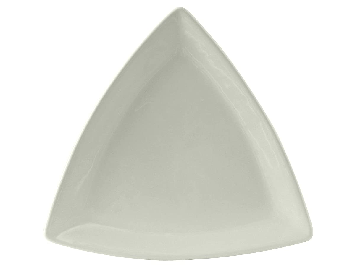 - Tuxton China BWZ-1248 Plate, 12-1/2", Triangular, Rolled Edge, Microwave and Dishwasher Safe, Oven Proof, Fully Vitrified, Ceramic, DuraTux, White, Pack of 6