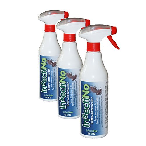 Preisvergleich Produktbild INSECTINO Bettwanzenkiller 3 x 500 ml - Mittel Gegen Bettwanzen
