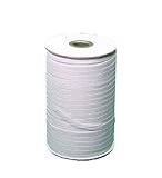 Braided Elastic 3/8'' Wide 144 Yards-White