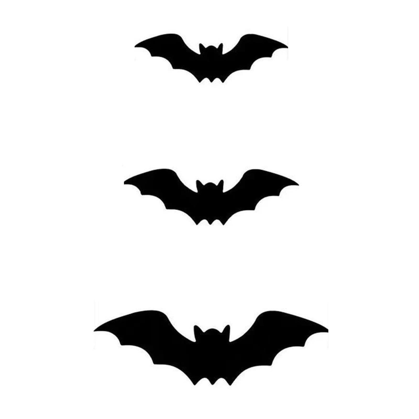 Veilleuse LED chauve-souris 3D Halloween autocollant mural PET