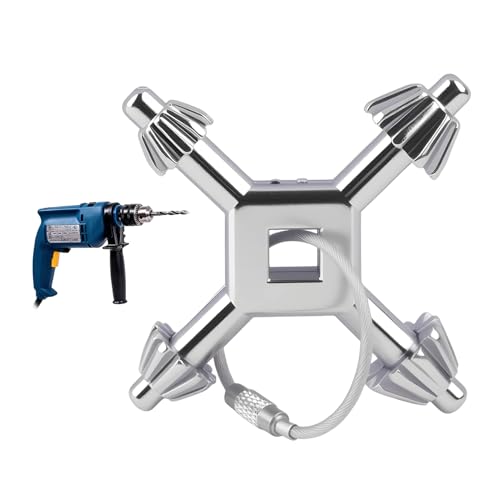 CHICWIN 4 in 1 Drill Chuck Key Wrench with Portable