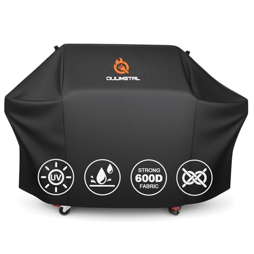 72 inch BBQ Grill Cover - 600D BBQ Cover for Outdoor Grill Heavy Duty and Waterproof Large Barbecue Gas Grill Covers for Weber Char-Broil Nexgrill Monument Dyna-glo Brinkmann and More