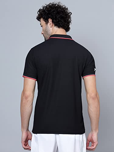 Image of Shiv Naresh Men's Polyester Regular Fit Polo T-Shirt