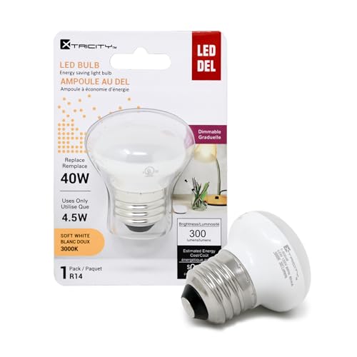 Xtricity R14 ampoule DEL dimmable E26 4.5W équivalent 40W