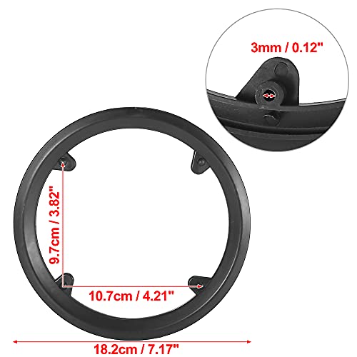 X AUTOHAUX Kettenschutz Fahrrad 42 Zähne Kettenschutzring 4 Löcher Kettenschutzscheibe Fahrrad Kurbelgarnitur Kettenradabdeckung Schutz Schwarz