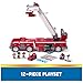 PAW Patrol Ultimate Rescue Fire Truck with 2 Ft. Ladder, Lights, Sounds, a Mini Toy Car, Chase, Marshall & Skye Figures, Toys for Boys & Girls Ages 3+