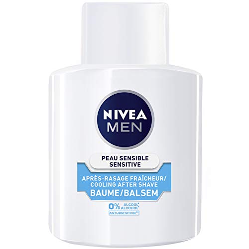 NIVEA MEN Sensitive Cool Aftershave Balsam - Alkoholfrei - Aftershave Balm Mit Algenextrakt und Kamille - 100 ml
