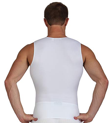 Insta Slim - Made in USA - Mens Compression Sleeveless Crew-Neck Slimming Shapewear Body Shaper with Tummy Control3