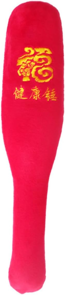 Creative Red Massage Hammer with Long Handle for Powerful Tapping Meridian Therapy and Stress Relief Manual Back Massager Stick Suitable for All Ages Enhances Circulation and