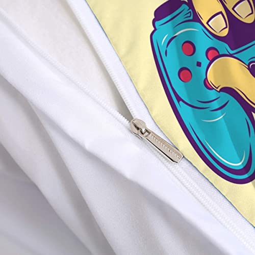Manette de jeu housse de couette 220x240 avec fermeture éclair pour en finir avec les lits défaits - 6