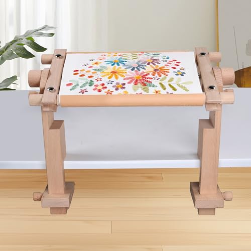 Image of Cross Stitch Accessories, Embroidery Accessories, Fixable Desktop Cross Stitch Scroll Frame, Quilting Frames, Stitching Frame for Sewing, Cross Stitch, Needlepoint Holder Accessories