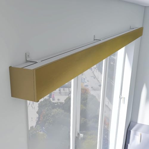 Customizable 2.4m Curtain Rod & Valance - Versatile Three-in-One Ceiling/Wall Mount Track for Living Room & Bedroom Privacy, Stylish Home Decor, Easy Installation