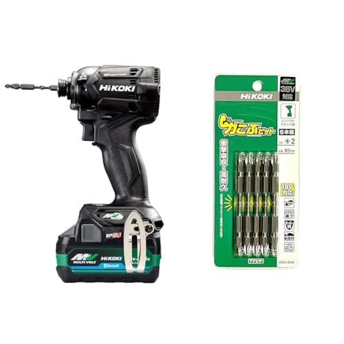 HiKOKI(nCR[L) 36V[dCpNghCo WH36DC(2XPBSZ) + ͂ԃrbg(85mm×5{g) Zbg