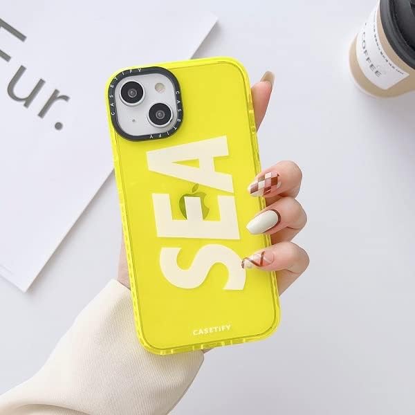VURIOZZ Back Cover for iPhone 12&12Pro Sea Casetify Latest Sea Mobile Phone Case Cover Bumper Compatible for iPhone 12&12Pro Slim Back Cover Hard Ultra Protective & Anti Shock (Yellow)-image-18