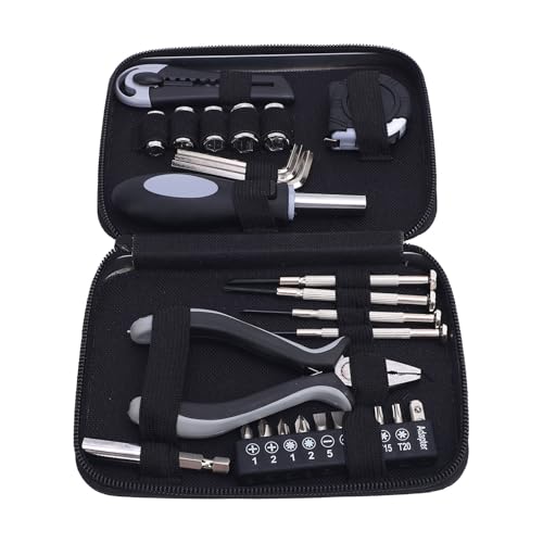 Kit básico de herramientas FTVOGUE con cinta métrica y estuche miniatura 7