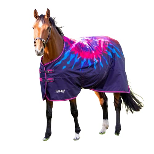 Tempest-Original-Lite-Horse-Turnout-Blanket-60-Pink-Tie-Dye