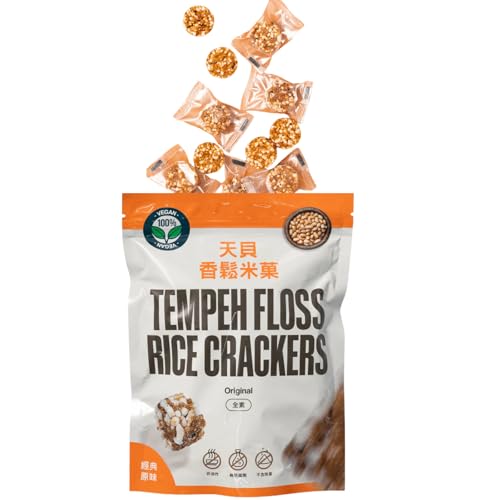 【発酵食材使用】テンペぽんせんべい(香鬆米菓)ポン菓子 スナック 全植物性・無添加、素食の方も安心 (M, オリジナル風味)