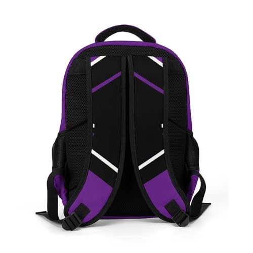Purple Cheerleader School Backpack Custom Personalized with Name for Travel Daypack Sport Laptop Bag3