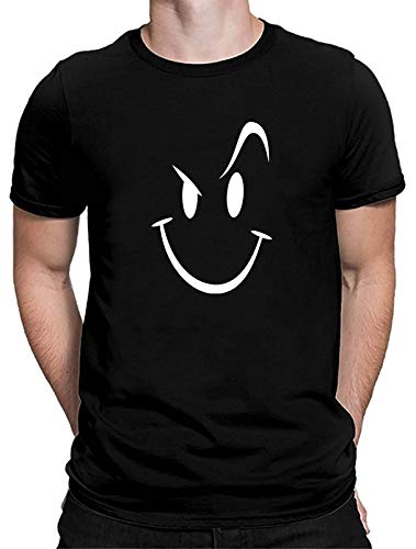 Bhains Ki Ankh Black Polyester Wink Eye Printed Short Sleeve T-shirt