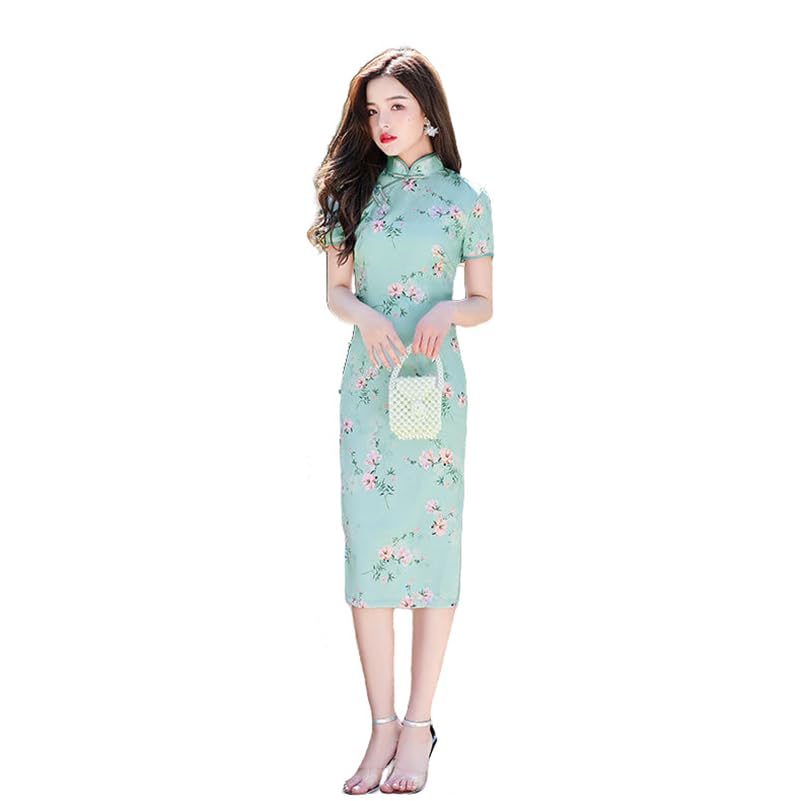 Robe cheongsam chinoise pour soirées et cocktails branchés