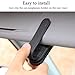 KIWEN Sunglasses Holders for Car Visor, Magnetic Leather Glasses Eyeglass Clip for Car, Ticket Card Clip Sunglasses Mount, Car Visor Accessories Gadgets (1, Black)