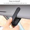 KIWEN Sunglasses Holders for Car Visor, Magnetic Leather Glasses Eyeglass Clip for Car, Ticket Card Clip Sunglasses Mount, Car Visor Accessories Gadgets (1, Black)