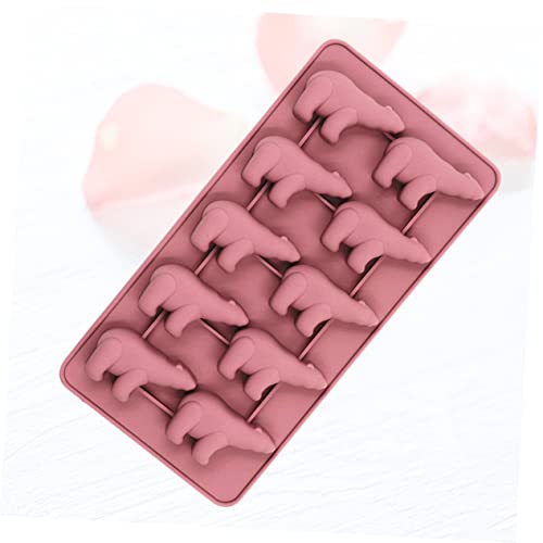 Molde de silicona forma oso con tapa para cubos de hielo miniatura 5