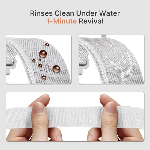Image of Fullmosa 4-Pack 20mm Water-Resistant Nylon Watch Straps | Compatible with Amazfit Bip U, Amazfit GTR /GTS, Samsung Galaxy Watch 7 /6 /5 /4, Garmin Venu and Other 20mm for Men Women