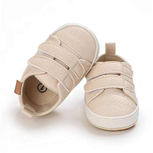 Baby Boys Girls First Walking Shoes Infant Non-Slip PU Leather Sneakers Toddler Newborn Loafers Flat𝘀 Shoes4
