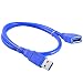 JacobsParts USB 3.0 A-Male to A-Female Extension Cable, 1.5 Feet / 50CM, Blue