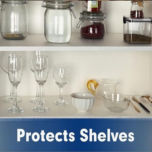 Image of ElastPro EVA Food Grade Washable Anti Slip Mat /Sheet for Fridge, Shelf Liner, Table, Kitchen Drawer mat (Line Clear, 10 Meter)