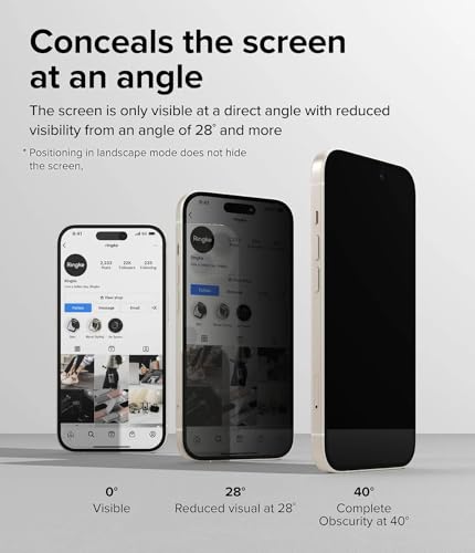 Image of DPJ Privacy Tempered Glass Screen Protector for iPhone 17 Air with Edge to Edge Coverage - Anti Spy, Case Friendly and Bubble free installation kit (6.5 Inches) [Pack of 1]