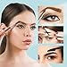 SWEET VIEW 7pcs Eyebrow Tweezers Kit for Women Precision Plucker with Brow Scissors & Razor & Spoolie for Facial, Chin, Brow, Splinter and Ingrown Hair