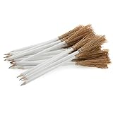 MENDI 25 Lapiceros con Escoba. 26 cm. Blanco.