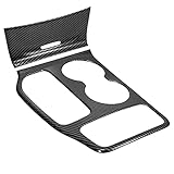 X AUTOHAUX Carbon Fiber Pattern Car Interior Center Console Gear Shift Frame Panel Cover Trim Set for Jeep Grand Cherokee 2016-2021