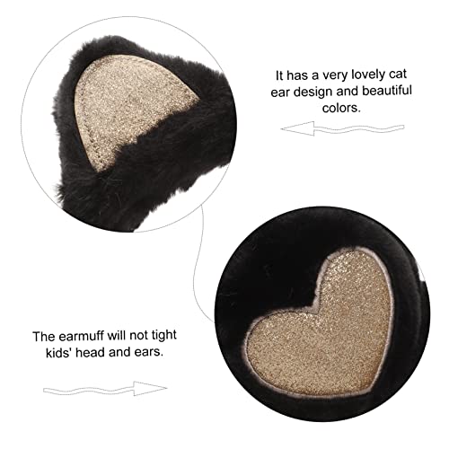Winter Warm Earmuff Boys and Girls Cat Ear Covers Plush Ear Muff for Cold Weather2
