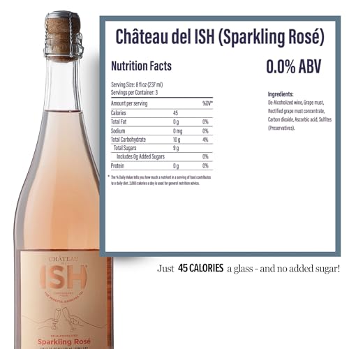 image for Chateau del ISH Sparkling Rosé | Award-Winning Non-Alcoholic Sparklin