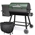 DAMNISS Wood Pellet Grill & Smoker 8-in-1 Multifunctional Portable BBQ Grill with Automatic Temperature Control, Rugged Wheels & Rain Cover, for Backyard Camping Outdoor Cooking Smoke, Bake and Roast