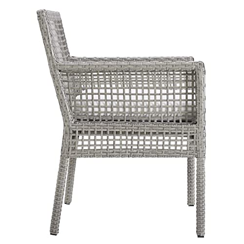 Modway-Aura-Wicker-Rattan-Outdoor-Patio-Dining-Arm-Chair-with-Cushion-in-Gray-White 41k+cHmgGrL