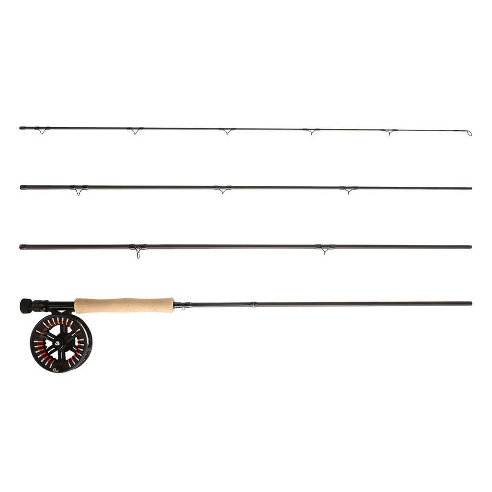 Greys Cruise Fliegenruten- & Rollen-Set | Medium Fast 4-Teilig Rute Mit Cruise Large Arbor Rolle | Voller Scheibenzug Mit Passender Schwimmschnur | Süß- & Salzwassergeeignet | 9ft | 7/8