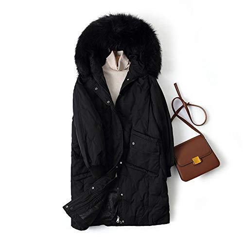 Doudoune femme lâche et plus épaisse : manteau d'hiver élégant et simple avec capuche
