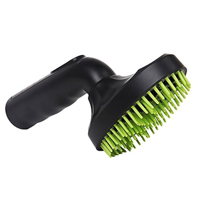 Pet Hair Brush, 1.25(32mm) Vacuum Cleaner Attachment for Dog & Cat Grooming, 360-degree Rotatable Head, Easy to Wash, Fits Most Vacuum Cleaners, Green-RJ1PjMDr