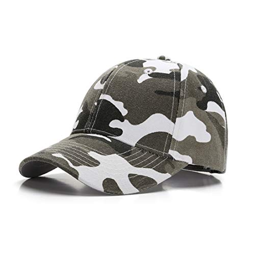 Zando Casquette de baseball pour enfant - Casquette de baseball - Protection solaire - Pour garçons et filles - Unisexe - Réglable - Protection UV, Camouflage noir et blanc, Taille unique Cover